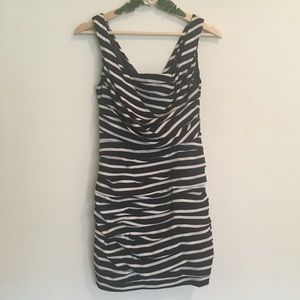 Express Striped Ruched Dress